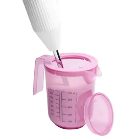APS Rührbecher mit Deckel "mixup" pink,