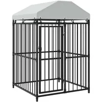 vidaXL Outdoor-Hundezwinger mit Überdachung 120x120x150 cm