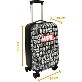 Undercover Marvel 4-Rollen Cabin 59 cm / 35 l schwarz/rot/weiß