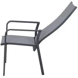 Siena Garden Carlton Dining Move Gartenstuhl 60 x 120 x 113 cm dunkelgrau