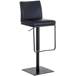 CLP Barhocker Panama Kunstleder schwarz/schwarz