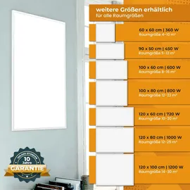 veska Infrarotheizung inkl. Thermostat APP-Funktion Wifi Fernbedienung Timer - 450W