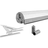 Schellenberg Rolladenpanzer-Set Maxi 120 x 140 cm weiß, | inkl. Aluminium-Endleiste | kürzbar,