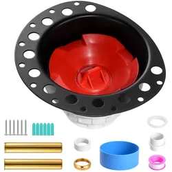 VEVOR Freistehendes Wannenablaufset Badewannenablauf Rohbauset mit PVC-Adapter