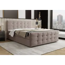 b&b home Boxspringbett Corias 200x200 cm – mit Bettkasten