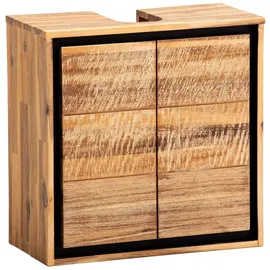 Woodkings Waschbeckenunterschrank 51,0 x 51,0 x 25,0 cm Braun