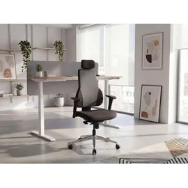 FineBuy QENTIN Stoff Schwarz/Grau