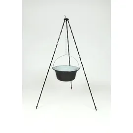 su-deco Gulaschkessel 14 Liter Granit/Stahl schwarz