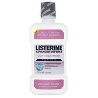 Listerine Advanced Defence Gum Treatment Mouthwash Crisp Mint 500Ml - Pack of 2 by Listerine