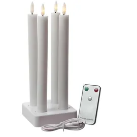 MARELIDA LED Stabkerzen LISA 25 cm weiß 4 St.