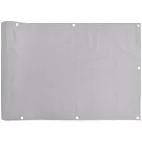 vidaXL Balkonverkleidung 400 x 90 cm grau PVC