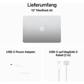 Apple MacBook Air M3 2024 13,6" 24 GB RAM 512 GB SSD 10-Core GPU Silber
