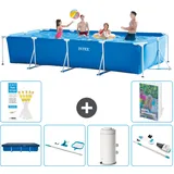 Rechteckiger Frame Pool - 450x220x84 Cm - 7-teilig  S83