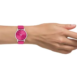 Oozoo pink Armbanduhren, Damen Quarzuhr, Armbanduhr Damenuhr Lederarmband