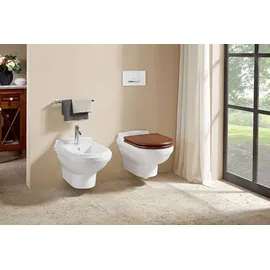 Villeroy & Boch ViConnect WC-Betätigungsplatte 2-Mengen-Spülung, 260x150x66mm, weiß,