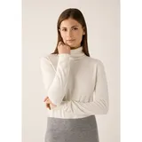More & More figurbetonter Rollkragenpullover in off white | Gr.: 40