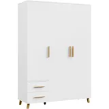 Rauch Drehtürenschrank »Kleiderschrank Schrank Garderobe Wäscheschrank SHINJO«, (in 3 verschiedenen Ausstattungen BASIC/CLASSIC/PREMIUM), Griffe und Füße aus Massivholz mit 2 Schubladen MADE IN GERMANY,