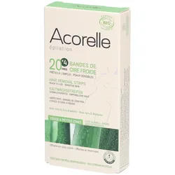 Acorelle Kaltwachsstreifen Gesicht 20 + 4 Streifen 14g 1 St Unisex