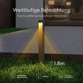 doporro Außenleuchte Aluminium 6 cm x 80 cm x 6 cm 5W grau