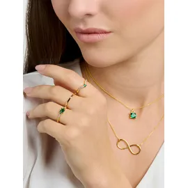 Thomas Sabo Ring Gold in gold, weiß, grün | Gr.: 56