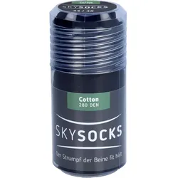 SKYSOCKS Cotton 280den AD 44/45 black 2 St.