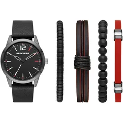 Quarzuhr SKECHERS, schwarz, Armbanduhren, Herren, Armbanduhr, Herrenuhr, analog, Leuchtindizes, Geschenkidee