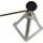 CALIMA Stützbock Aluminium 4 St. silber