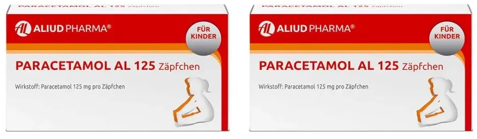 Paracetamol AL 125 Zäpfchen bei akuten Schmerzen und Fieber