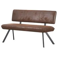 B&D home Sitzbank JUNA mit Rückenlehne 160cm Braun(1 Stk)