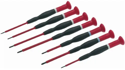 Cimco VDE-Elektronik-Sicherheits-Schraubendreher-Satz - 7-teilig