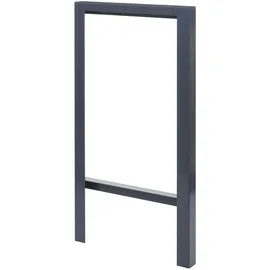 MCW Fahrradbügel MCW-J74 Fahrradständer Anlehnbügel, verzinkter Karbonstahl Outdoor-pulverbeschichtet 115x60x6cm ~ anthrazit