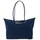 Lancaster Schultertasche Smart KBA Large Shoulder Bag L Bleu Foncé