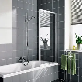 Kermi Vario 2000 Faltwand 1-flügelig V2FW1065142PK 70,1-71,7x140cm, weiß, ESG klar KermiClean