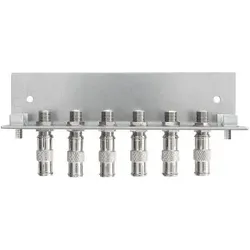 Axing QEW6-12 Erdungswinkel Antennentechnik, 6-fach, F-Doppelbuchsen, einreihig QEW00612 QEW 6-12