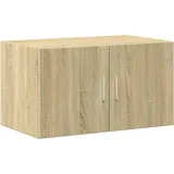 vidaXL Wandschrank, Hängeschrank mit Stauraum, Lagerschrank Wandmontage für Wohnzimmer Schlafzimmer Garage, Aufbewahrungsschrank Schrank, Sonoma-Eiche Holzwerkstoff