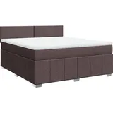 vidaXL Boxspringbett 180 x 200 cm Dunkelbraun