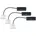 92478 LED-Einbauleuchte 3er Set LED Modul Choose 3er-Set rund 51mm 230V Satin