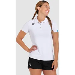 Poloshirt Damen Team Einfarbig - White - L
