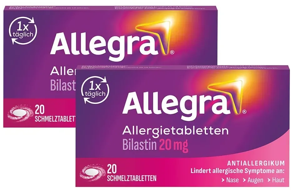 Allegra Allergie & Heuschnupfen Schmelztabletten mit Bilastin