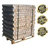 1 Palette Holzbrikett Rundholzbrikett rund 960KG 30cm x 9cm Brikett