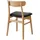Hammel Furniture Esszimmerstuhl Mosbøl Leder schwarz