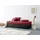 MAINTAL Polsterliege Diana rot|schwarz 83 cm x 203 cm