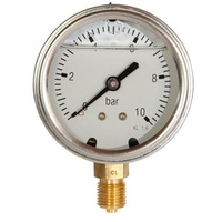 Pressure gauge 1/4xø63 0-60 bar lm w/glycerine