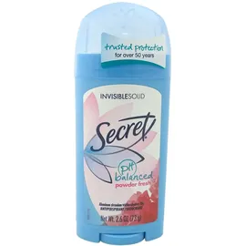 Secret Invisible Solid Anti-Transpirant und Deodorant Puderfrisch 6 x 75 ml