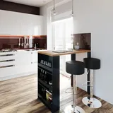 Vicco Bartisch-Set 117 x 57 cm Eiche/Braun