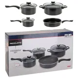 Xxxl Kochtopfset, Schwarz, Metall, 7-teilig, 22 cm, 1,4 l, 13.5x27.5x45.5 cm, Kochen, Töpfe, Topfsets