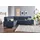 DOMO collection Ecksofa DOMO COLLECTION "Anzio in kubischer Formensprache, flache Armlehnen, L-Form", blau (dunkelblau), B:259cm H:85cm T:191cm, Sofas, Ecksofa, Wahlweise mit Bettfunktion und Federkern für hohen Sitzkomfort