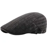 AIEOE Flatcap Schirmmütze Cap Winter Schiebermütze Herren Cabbie Ivy Flat Cap - Einheitsgröße