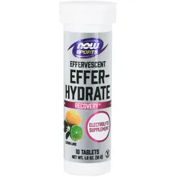 Now Foods Elektrolyt-Brausetablette - Effer-Hydrate (10 Brausetabletten, Orange Erdbeere)