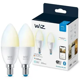 WIZ 40W E14 Kerzenform Tunable White Doppelpack